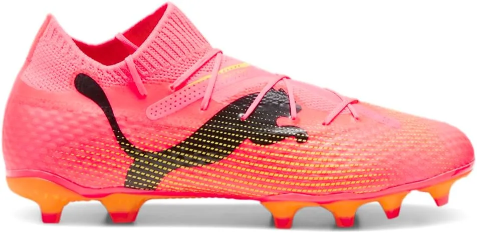 Puma Mens Future 7 Pro Firm GroundAg Football, Soccer Sneakers Shoes Cleated, Outdoor, Turf - Orange - Size 7 M, 10770703