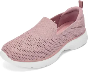 Puxowe Women's Slip-On Walking Tennis Shoes Low Top Comfortable Casual Travel Work Driving Sneaker