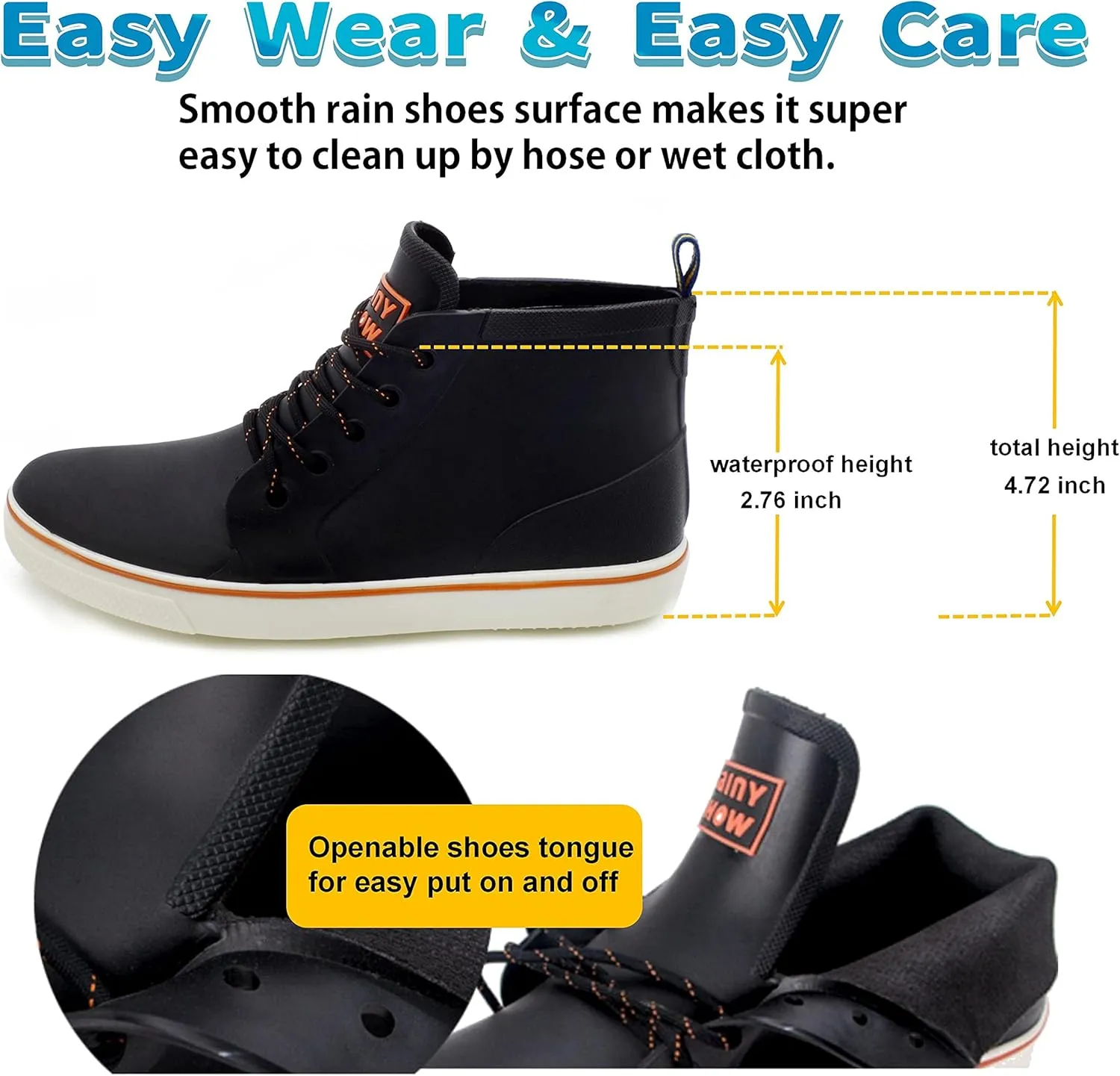 Qiucdzi Rain Boots for Women