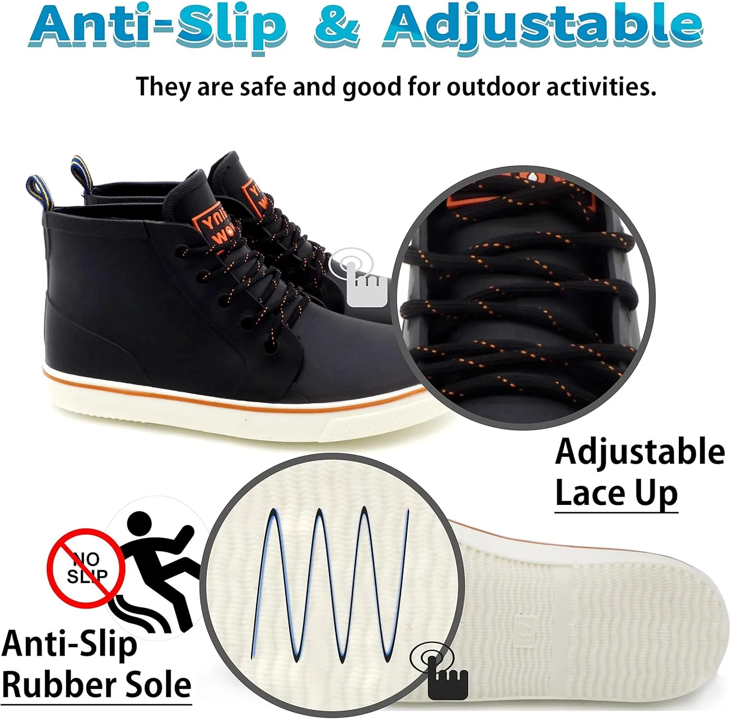 Qiucdzi Rain Boots for Women