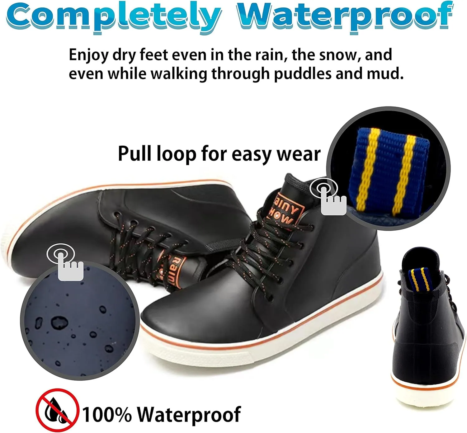 Qiucdzi Rain Boots for Women