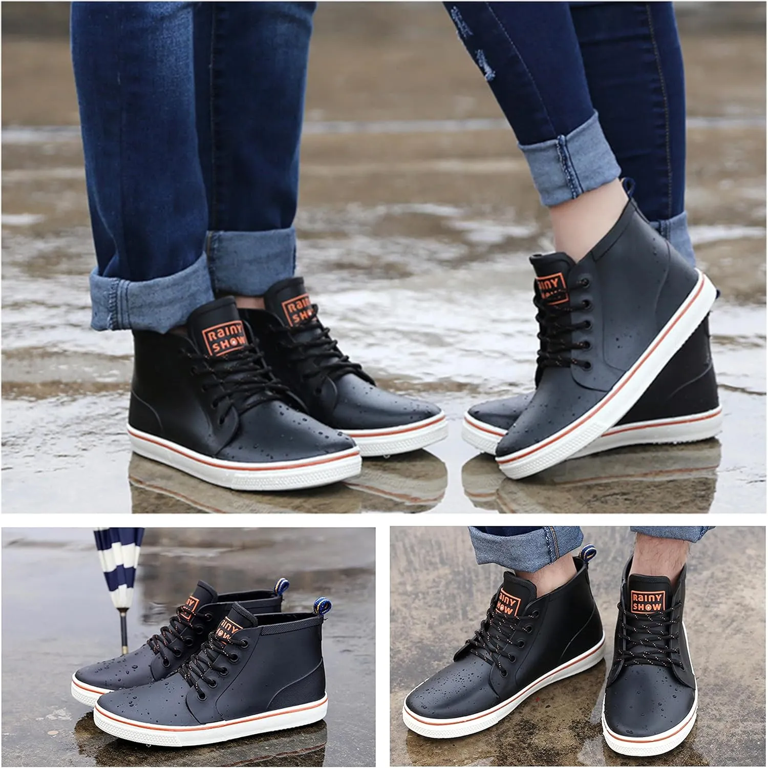 Qiucdzi Rain Boots for Women