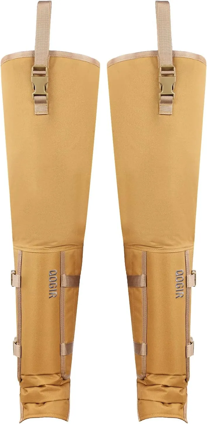QOGIR Snake Guard Protection Chaps: Snake Bite Protection for Ankle to Thigh Snake Chaps, Waterproof Snake Gaiters