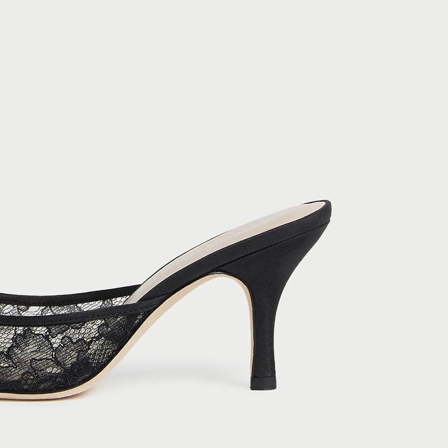 Rhinestone Mules for Women Comfortable Mesh Lace Design with Shiny Embellishments Pointed Toe Pull-On Style Perfect for Wedding Office or Date Night Dress Up