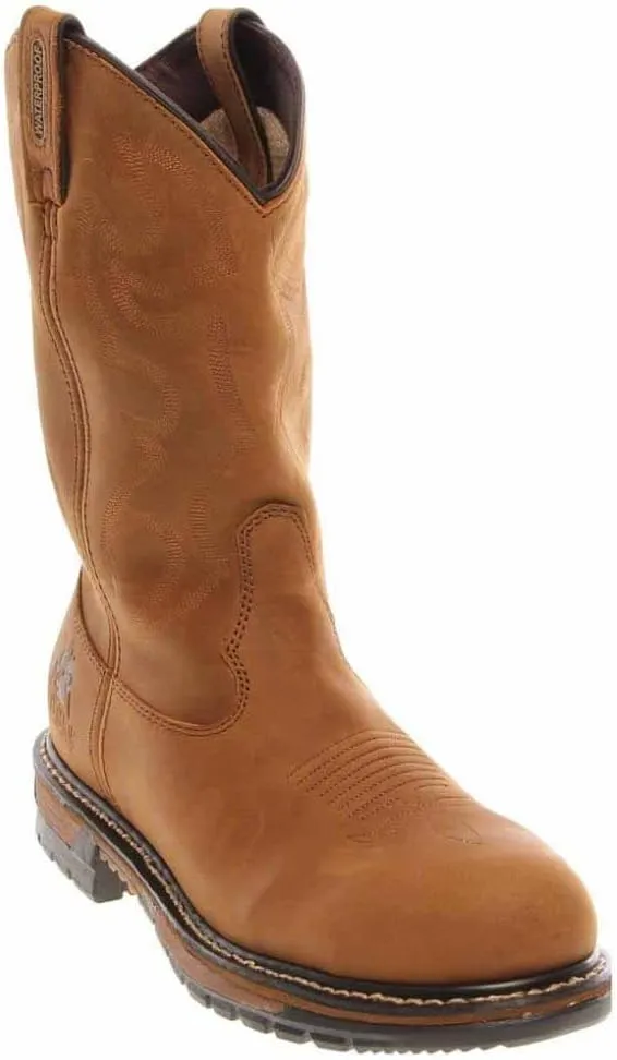ROCKY Original Ride Branson Steel Toe Waterproof Western Boots