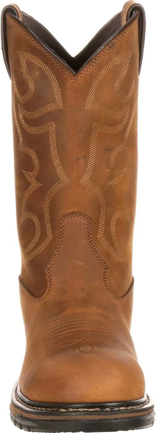 ROCKY Original Ride Branson Steel Toe Waterproof Western Boots