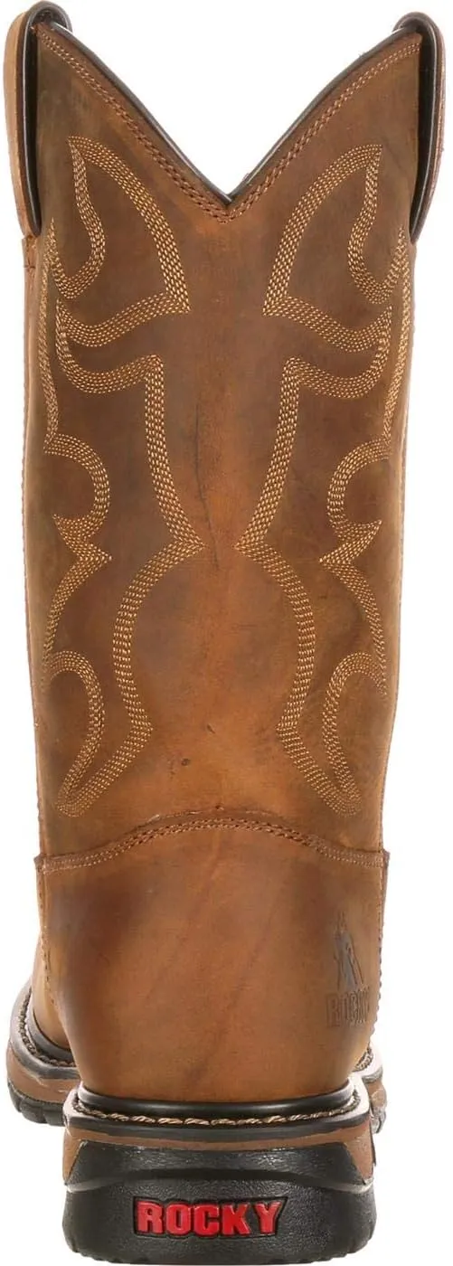 ROCKY Original Ride Branson Steel Toe Waterproof Western Boots