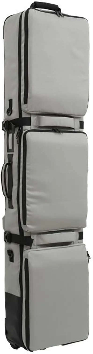 Roller Snowboard Bag with Wheels Fully Padded Snowboard Bag with Wheels Double Rolling Ski Bag Foldable Wheeled Ski Bag for Single Ski or 2 Sets Skis Perfect for Travel