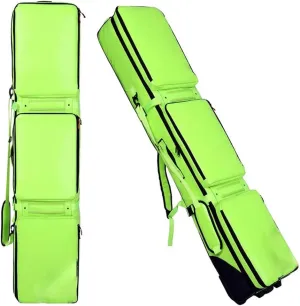 Rolling Ski Bag, Ski Boot Travel Backpack, Water Resistant Ski Snowboard Bags for Air Travel, Large Capacity Family Ski Bag, Travel Ski Bag for Boots, Helmets, Goggles & Outerwear