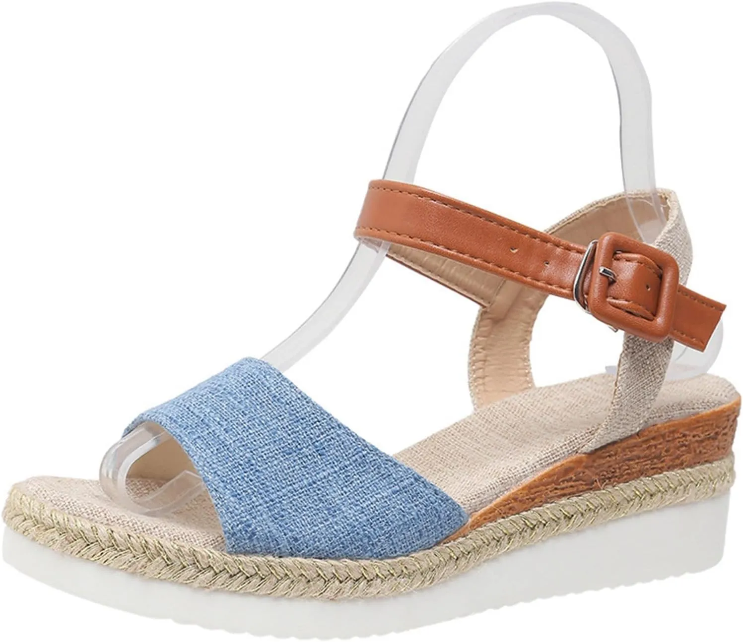 Sandals For Women Bow Rope Sole Lightweight Casual Women's Shoes Fish Mouth Thick Sole Sandals Women Beach Slides