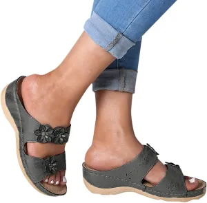 Sandals for Women Dressy Summer, Womens Sandals Premium Orthopedic Open Toe Sandals Retro Anti-Slip Breathable
