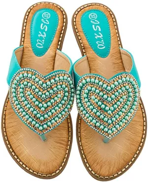 Sandals for Women Wide Width,Women's Comfy Flat Sandal Shoes Summer Beach Travel Fashion Slipper Flip Flops Shoes
