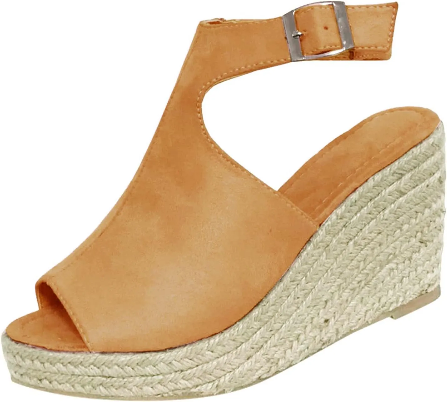 Sandals Women Dressy Summer, Sandals for Women Suede Peep Toe Ankle Booties Cut Out Stacked Heel Ankle Boots