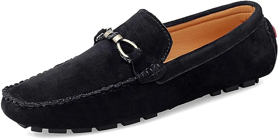 Santimon Men's Driving Shoes Loafers Slip On Genuine Leather Moccasins Boat Shoes, Casual Shoes for Men, Boat Shoes for Men, Walking Shoes for Men
