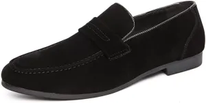 Santimon Men's Loafers Casual Penny Loafers for Men Suede Mens Slip On Driving Shoes