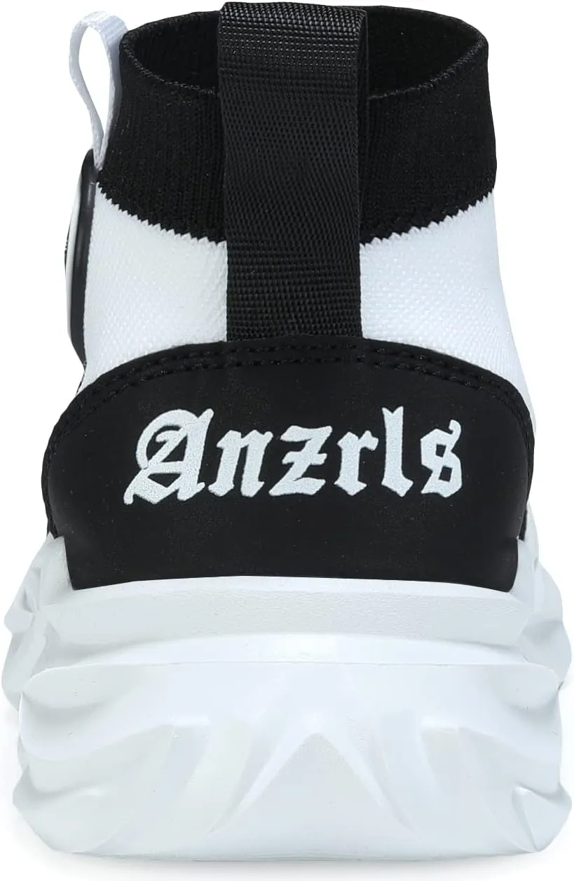 Santiro Boys Sneakers Girls Slip on Shoes Fashion High Top Athletic Shoe