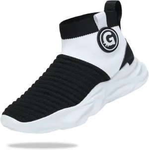 Santiro Boys Sneakers Girls Slip on Shoes Fashion High Top Athletic Shoe