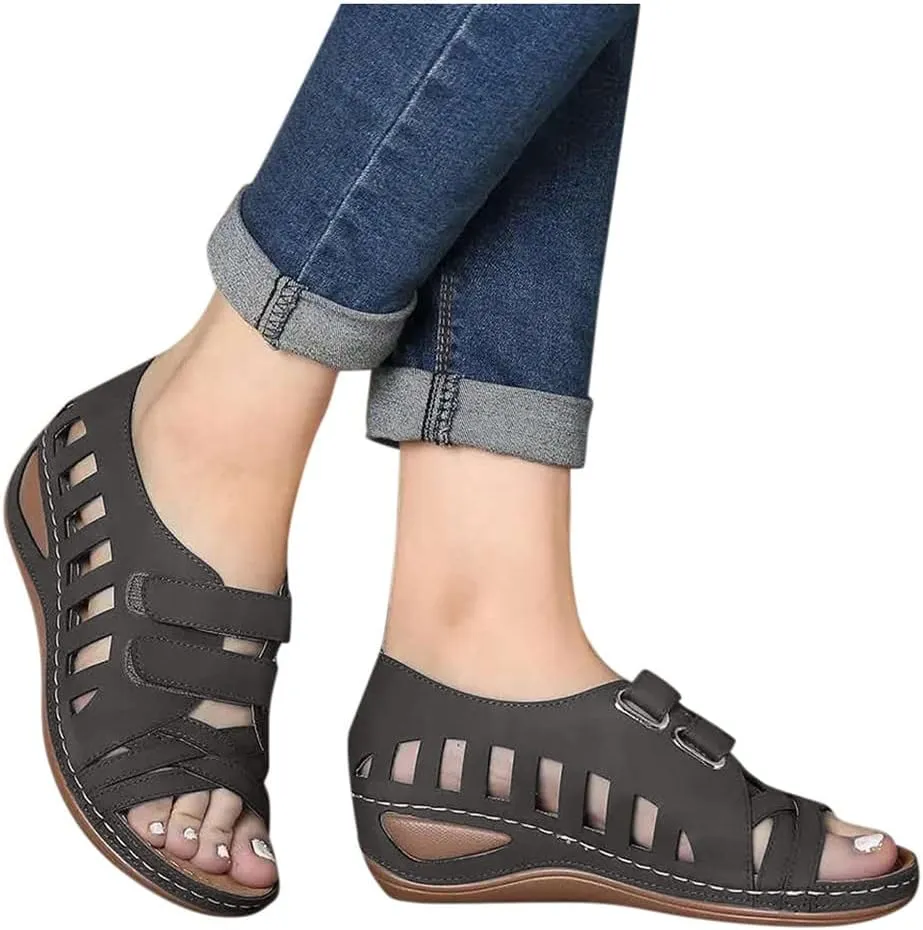 SBGMoSJ Diabetic Shoes for Women Most Comfortable Walking Sandals Men's Brown Dressy Sandals Women Best Flip Flops for Walking All Day Women Orthopedic Walking Shoes Slip On Tie Up Sandals