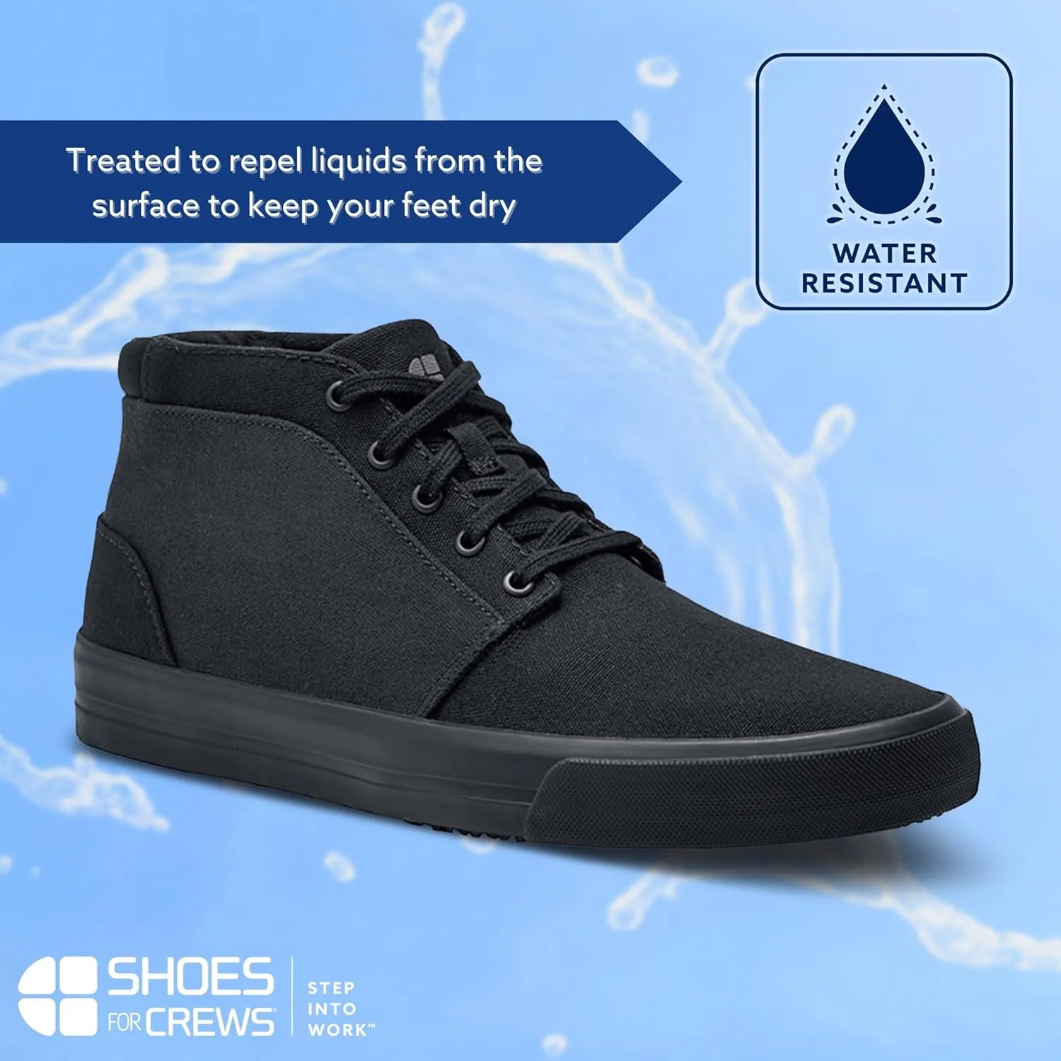 Shoes for Crews Cabbie II, Men's, Women's, Unisex Slip Resistant, Food Service Work Shoes