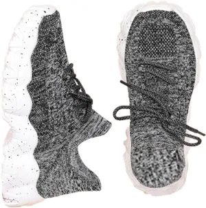 Shoes Women, Women's Fashionable Lace-up Low Top Slip on Sneakers, Casual Comfortable Ankle Socks Shoes