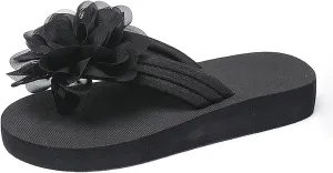 Slippers for Women Elegant Rhinestone Bow Sandals Summer Beach Sandals Open Toe Slip on Outdoor Slippers