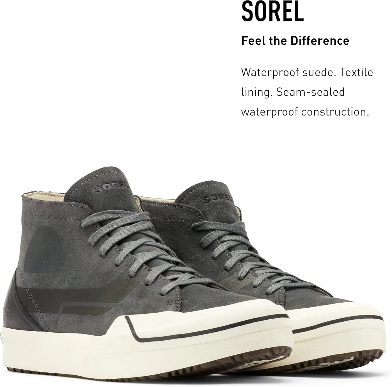 Sorel Men's Grit Sneaker Chukka WP — Waterproof Suede Sneakers