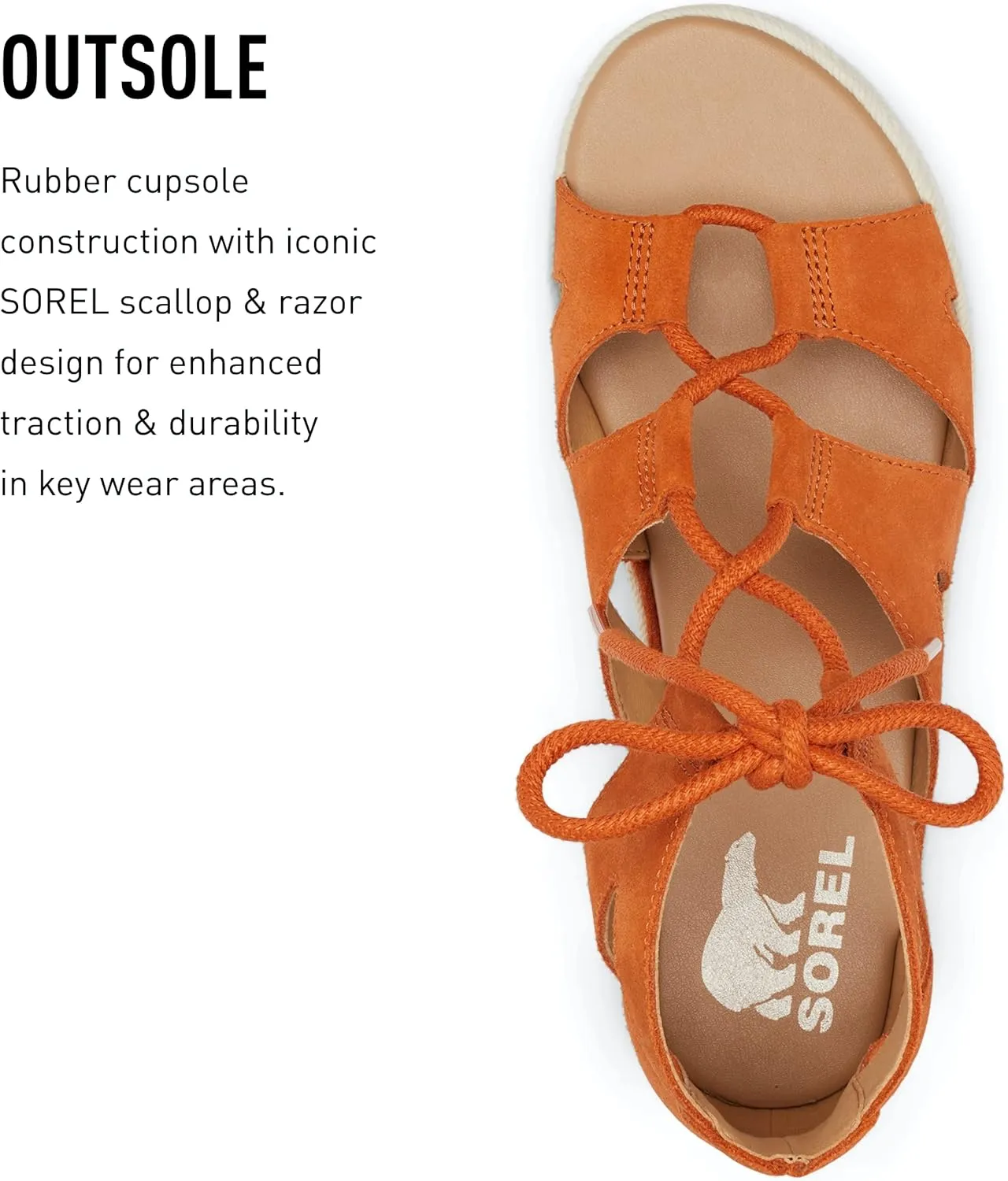 Sorel Women's Cameron Flatform Lace Sandals