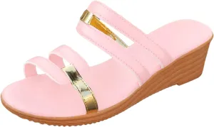Sparkly Sandals for Women 2025 Low Heel Open Toe Non Slip Espadrilles Wedges Fashion Color Block Beach Wedge Slides