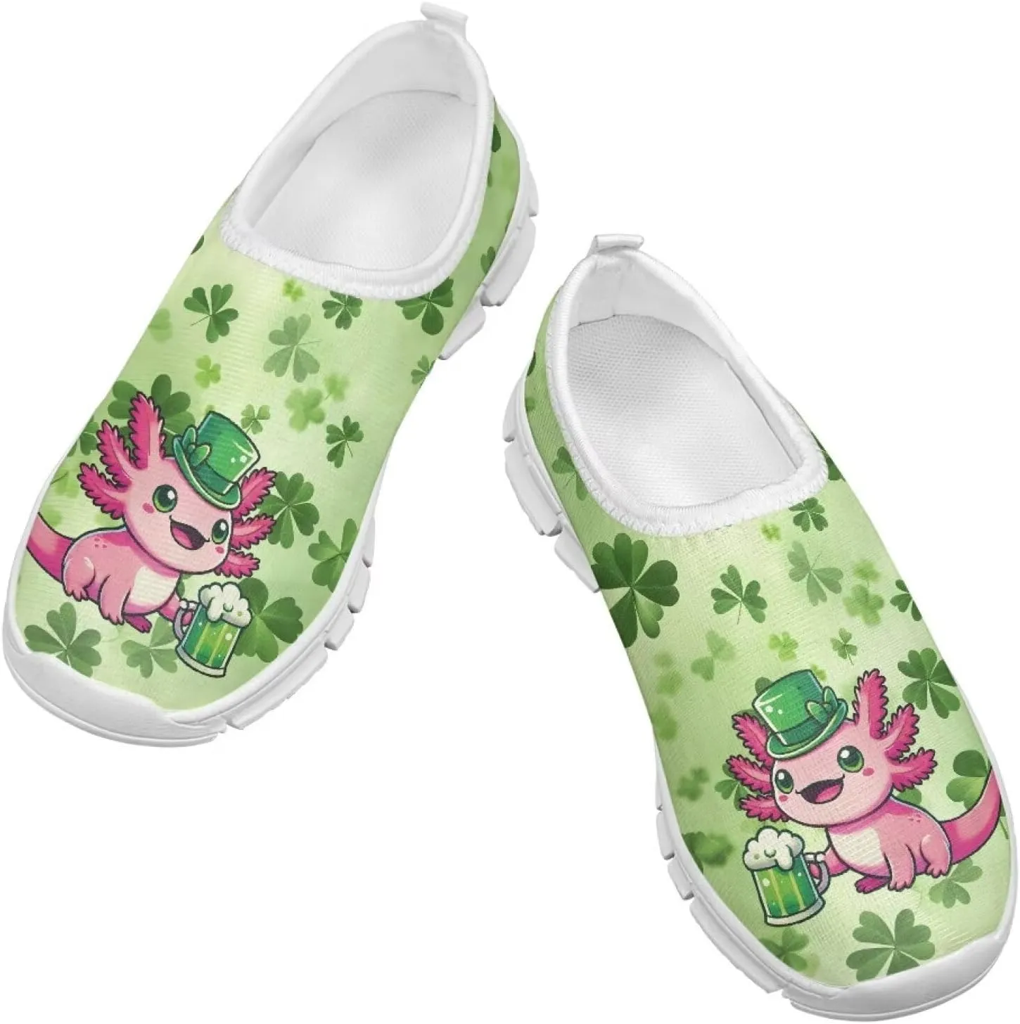 St. Patrick's Day Kids Slip On Sneakers Cute Slip On Shoes for Girls and Boys