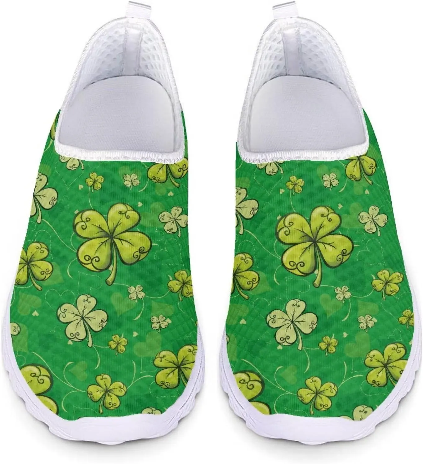 St Patricks Day Shoes Womens Running Sneakers Slip On Loafers Size 5.5-11.5