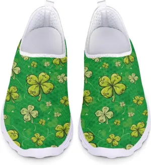 St Patricks Day Shoes Womens Running Sneakers Slip On Loafers Size 5.5-11.5