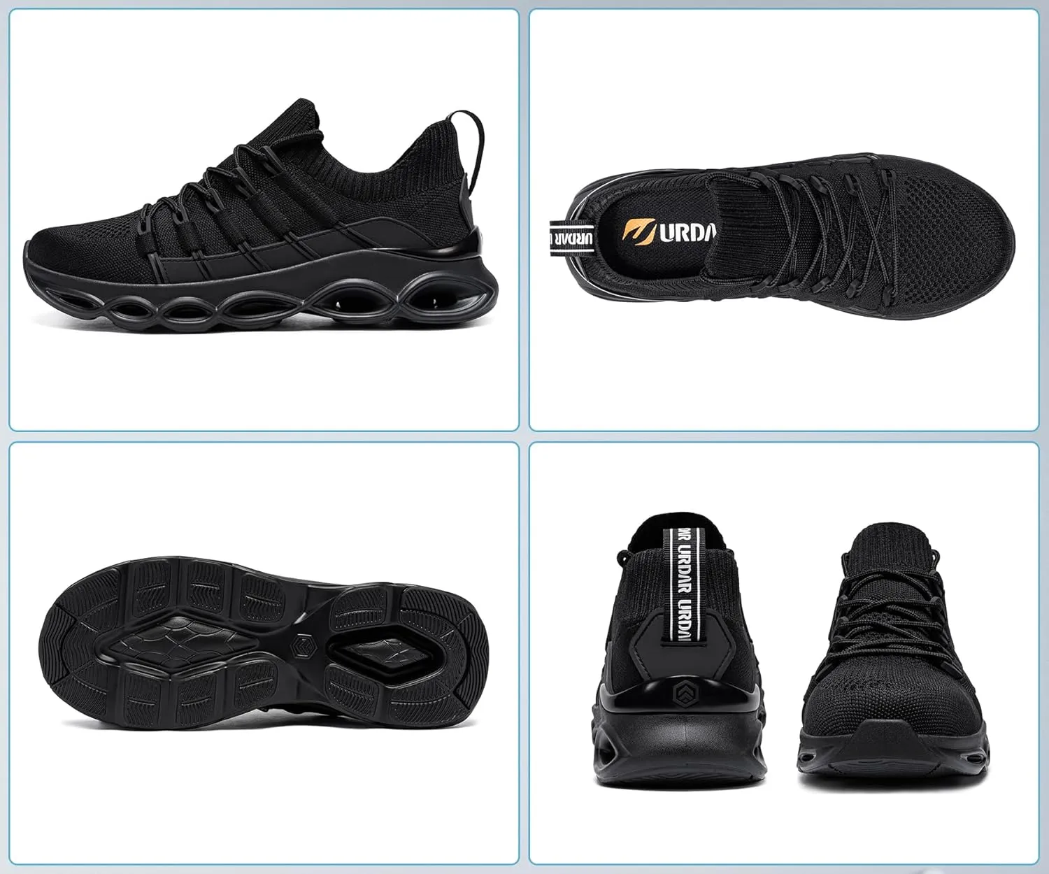 Steel Toe Shoes for Men Slip On Comfortable Safety Shoes Work Lightweight Steel Toe Safety Sneakers Breathable Work Footwear