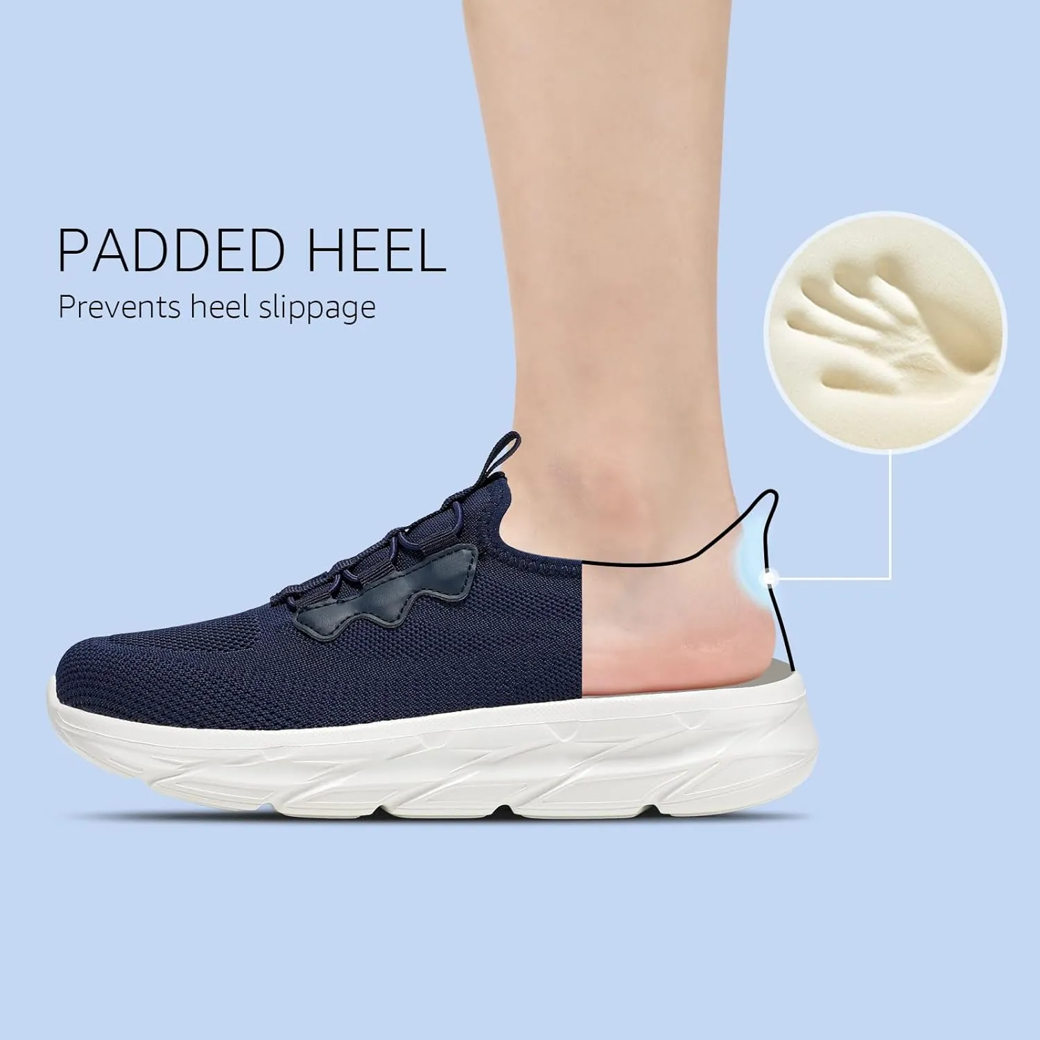 STQ Slip on Womens Sneakers Orthopedic Walking Shoes Comfortable Breathable Sneakers with Arch Support