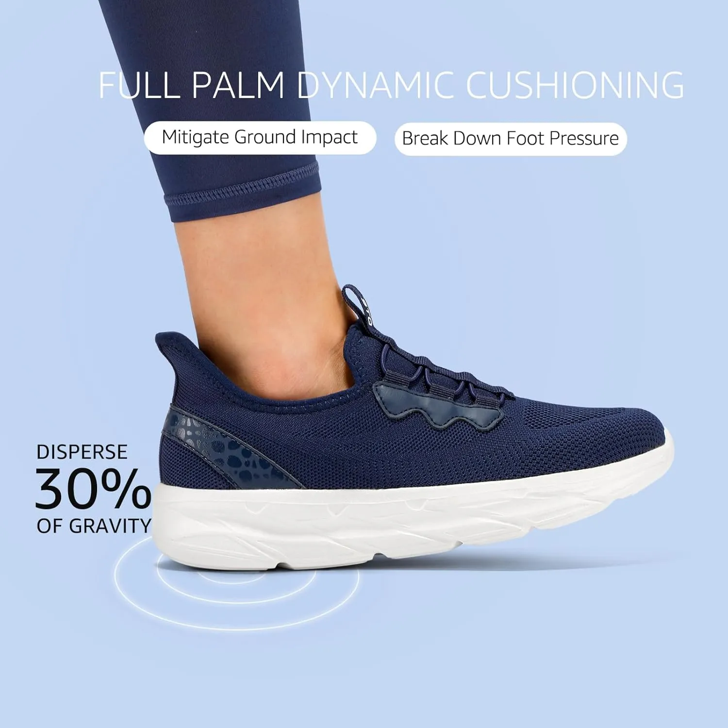 STQ Slip on Womens Sneakers Orthopedic Walking Shoes Comfortable Breathable Sneakers with Arch Support