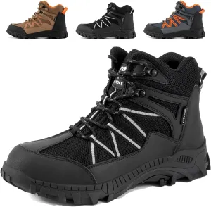 SUADEX Steel Toe Boots for Men Work Safety Indestructible Boots for Women Construction Shoes Composite Toe