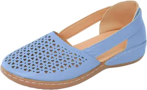 SuanlaTDS Closed Toe Sandals for Women 2025 Platform Soft Sole Spring Summer Work Shoes Comfortable Casual Hollow Out Loafers Dressy Low Heel Wedges Slip-on Outdoor Beach Walking Sandal