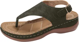 SuanlaTDS Platform Wedge for Women Comfortable Arch Support Flip Flops Dressy Summer Casual Thong Slippers Orthopedic Sandals Open Toe Slip On Wedges Outdoor Walking Sandals
