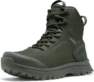 Tactical Boots for Men Lightweight Military Combat Boot Side Zipper Motorcycle Hiking Work Boots Waterproof 8 Inches