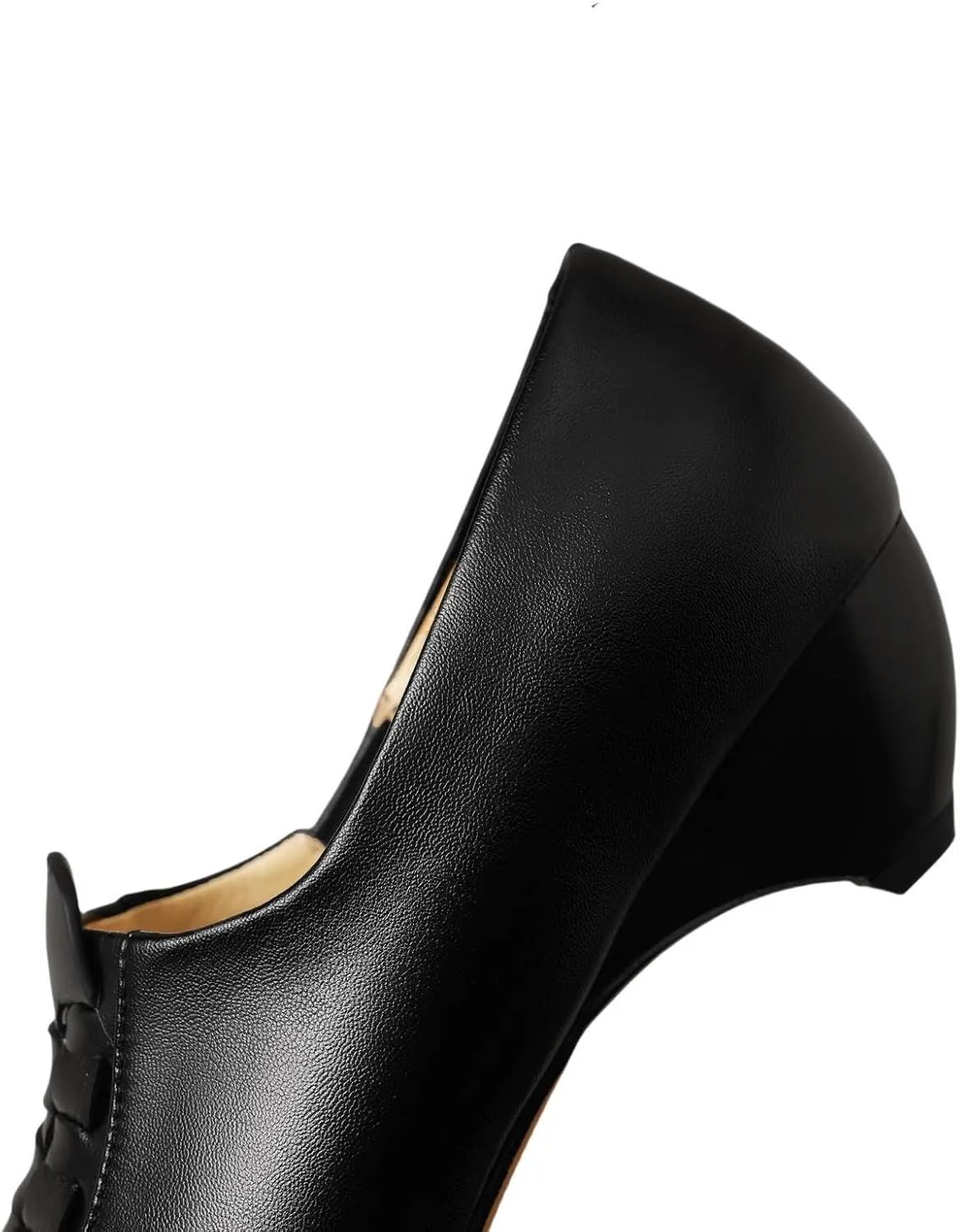 TinaCus Women's Genuine Leather Weave Pointed Toe Handmade Comfortable Slip On Loafers Pumps