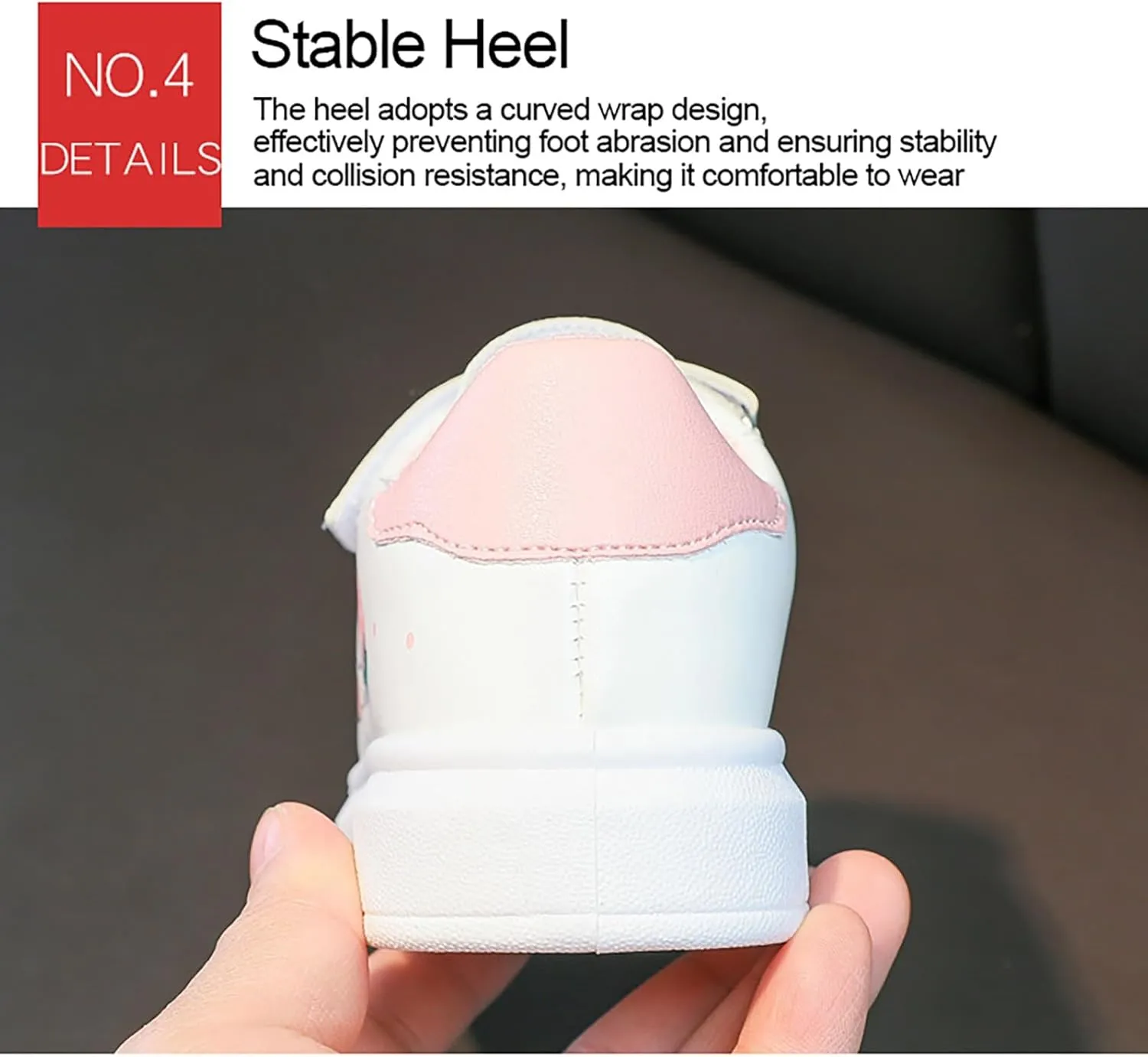 Toddler Boys Cartoon Bunny Pattern Flats Shoes Boys Girls Hook and Loop Breathable Leather Sneakers Canvas Shoes Kids