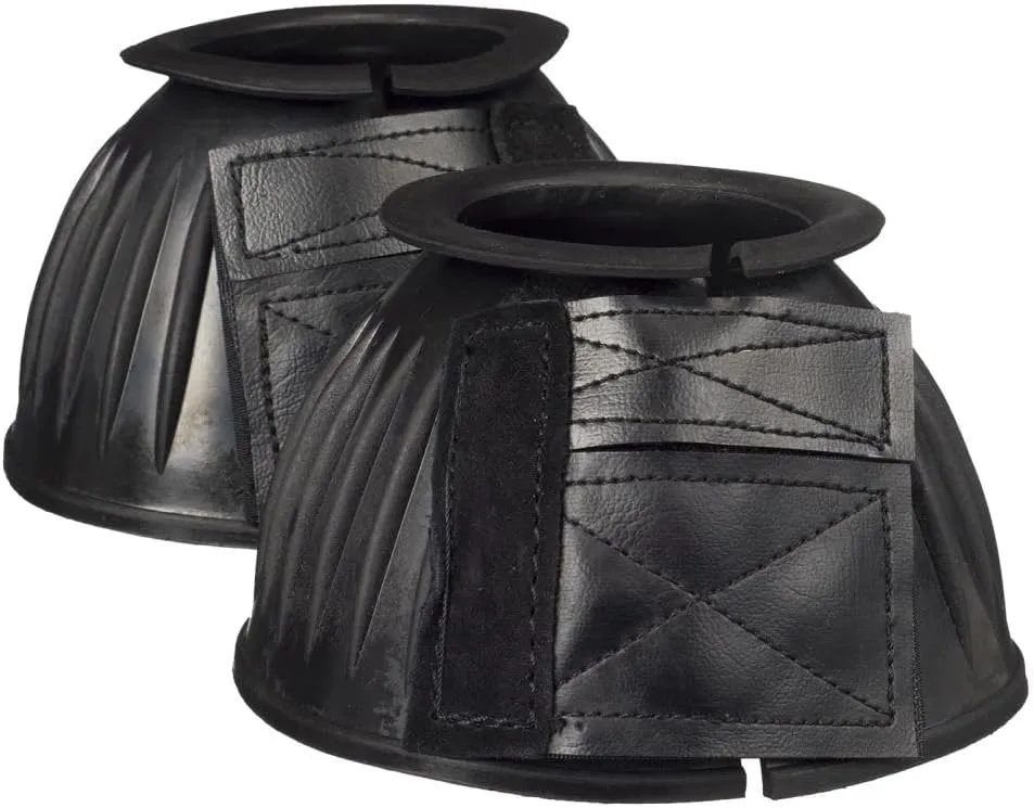Tough 1 Heavy Duty Ribbed Bell Boots Black