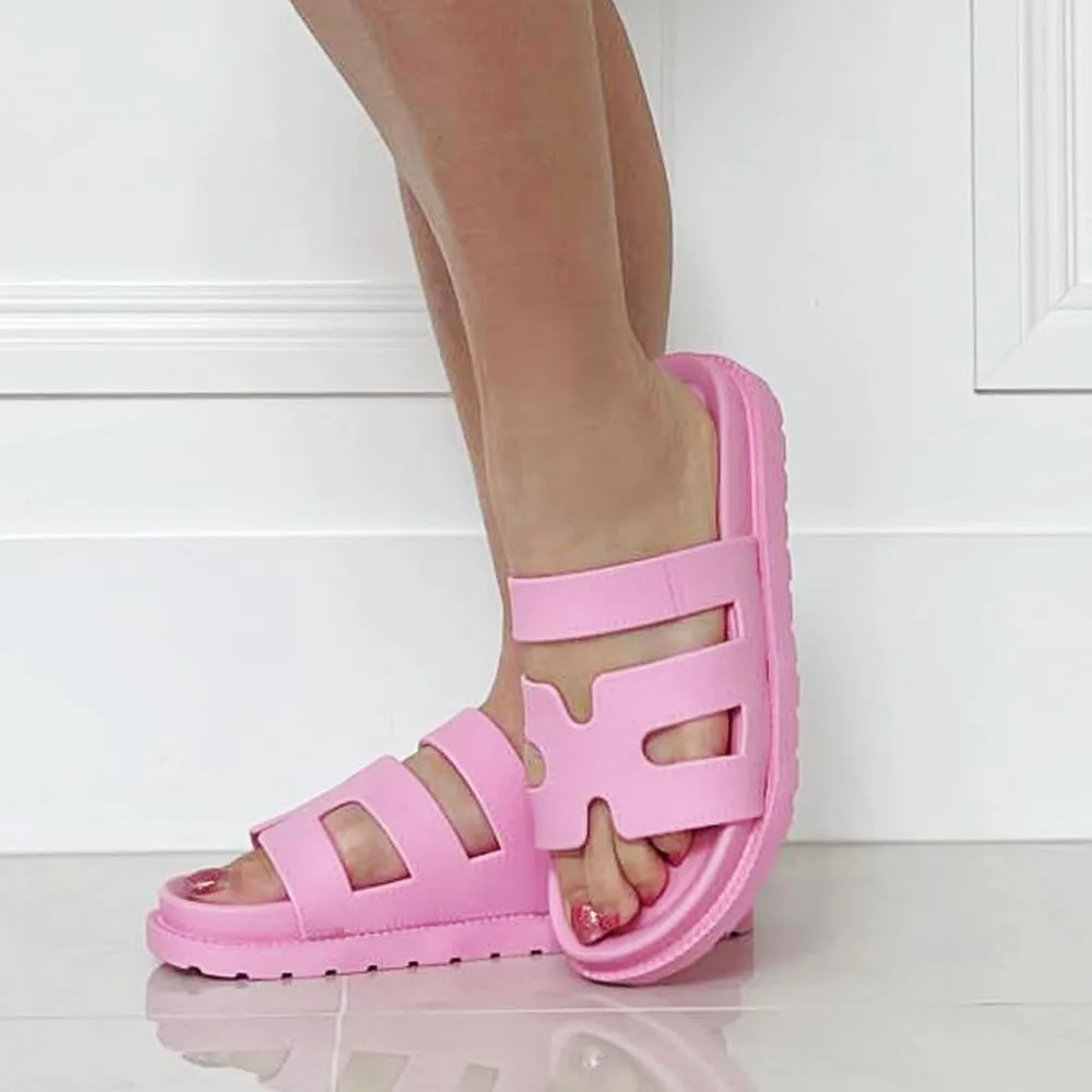 TRENDSUP Gino-24 Comfortable Flat Sandals for Women