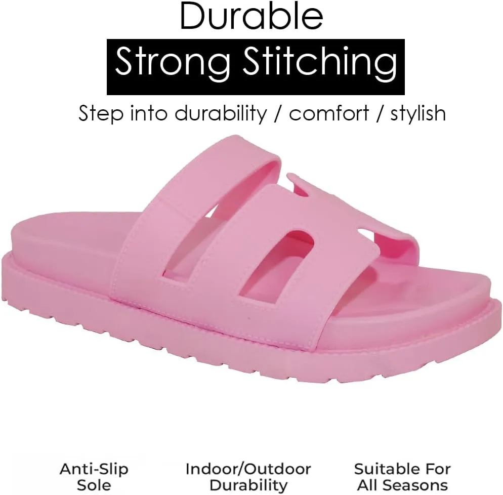 TRENDSUP Gino-24 Comfortable Flat Sandals for Women
