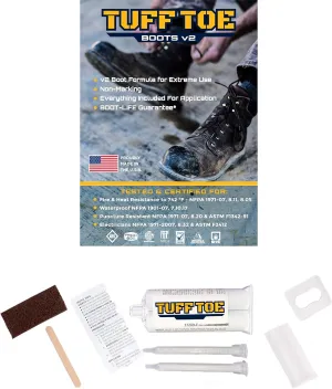 Tuff Toe Boot V2 Heavy Duty Protector Work Shoe Guard/Liquid Epoxy Shoe Repair Glue Adhesive