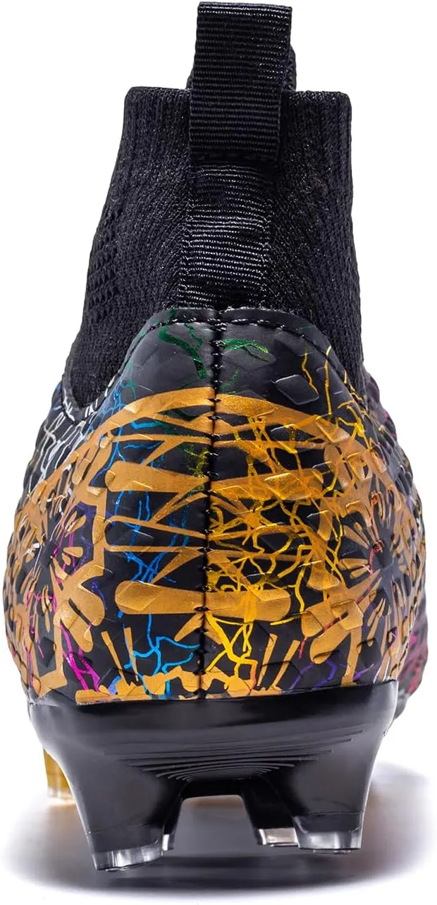 Unisex Adult Soccer Cleats Lightweight High-top Youth Training Football Cleats