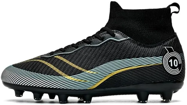 Unisex-Adult Soccer Cleats: Mens High-Top Soccer Shoes Lightweight Training Football Boots for Youth