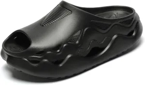 Unisex Outdoor Sports Fashion Chunky Dad Sandals, Mules & Clogs - Breathable Hollow Design, 2in Elevation, Arch Support, Post-Workout Recovery, Waterproof & Quick-Dry, Non-Slip Slides