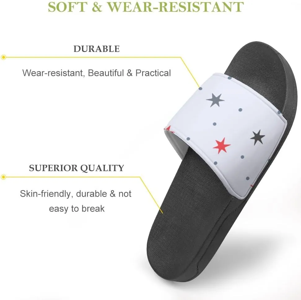 Unisex Slides for Women Men, Comfortable Slippers Slides, Non-slip Shower Shoes House Fashion Thick for Indoor & Outdoor（23062605）