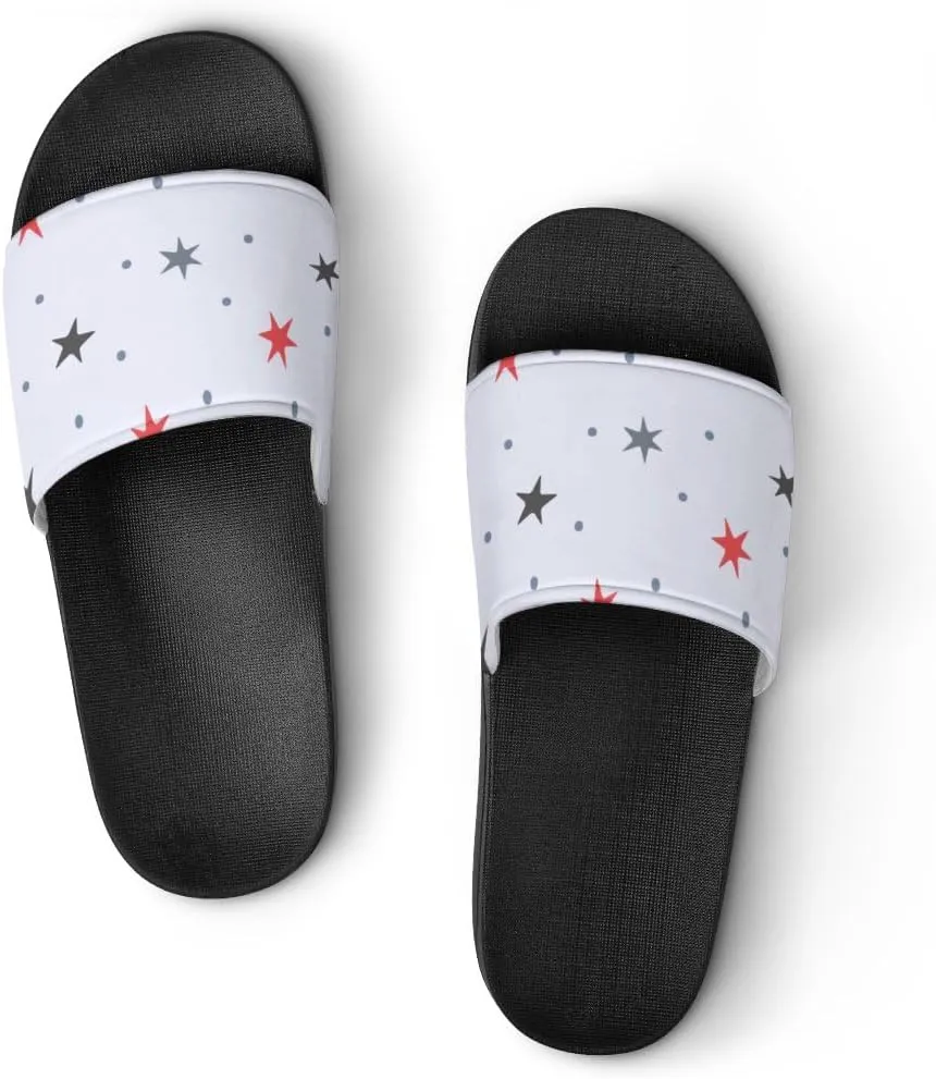 Unisex Slides for Women Men, Comfortable Slippers Slides, Non-slip Shower Shoes House Fashion Thick for Indoor & Outdoor（23062605）