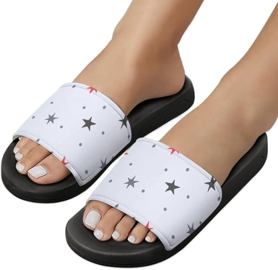Unisex Slides for Women Men, Comfortable Slippers Slides, Non-slip Shower Shoes House Fashion Thick for Indoor & Outdoor（23062605）